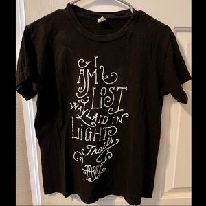 Thrice band small tour t-shirt Blur lyrics